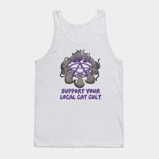 Support your local cat cult Tank Top